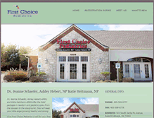 Tablet Screenshot of firstchoicepeds.com